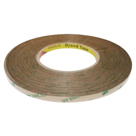 Adhesivo 3M para tiras y perfiles LED, 10mm, rollo 100m