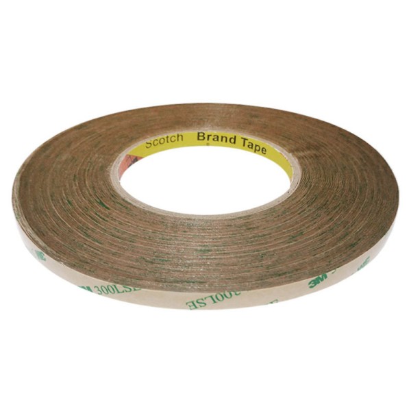 Adhesivo 3M para tiras y perfiles LED, 10mm, rollo 100m