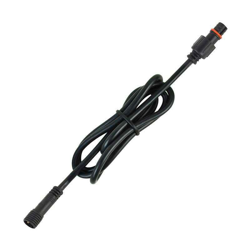 Cable extensión 2 Pinx0,5mm, 100cm, IP67, negro