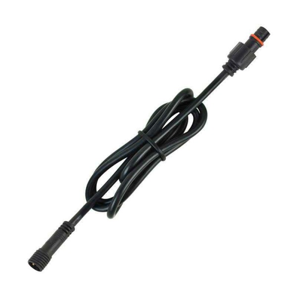 Cable extensión 2 Pinx0,5mm, 100cm, IP67, negro