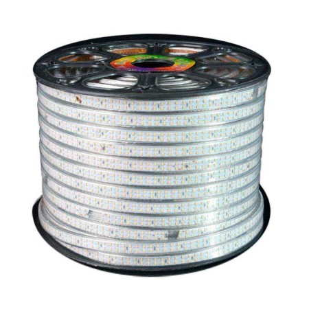 Tira LED 220V SMD2835 doble, 180Led/m, 18W/m, carrete 50 metros