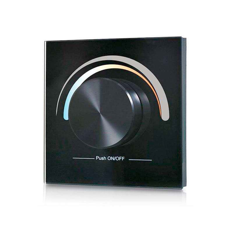Panel frontal LB2836 DUAL, Ruleta pared, negro