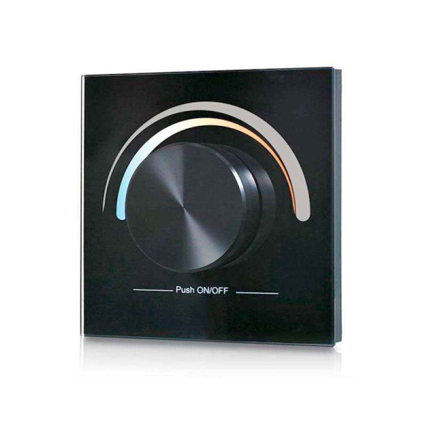 Panel frontal LB2836 DUAL, Ruleta pared, negro