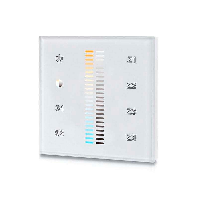 Mando LB2830 DUAL RF, Táctil 4 zonas, blanco