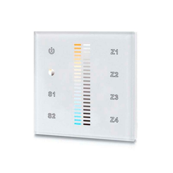 Mando LB2830 DUAL RF, Táctil 4 zonas, blanco