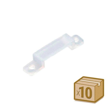 10x grapas 17mm silicona para tira led