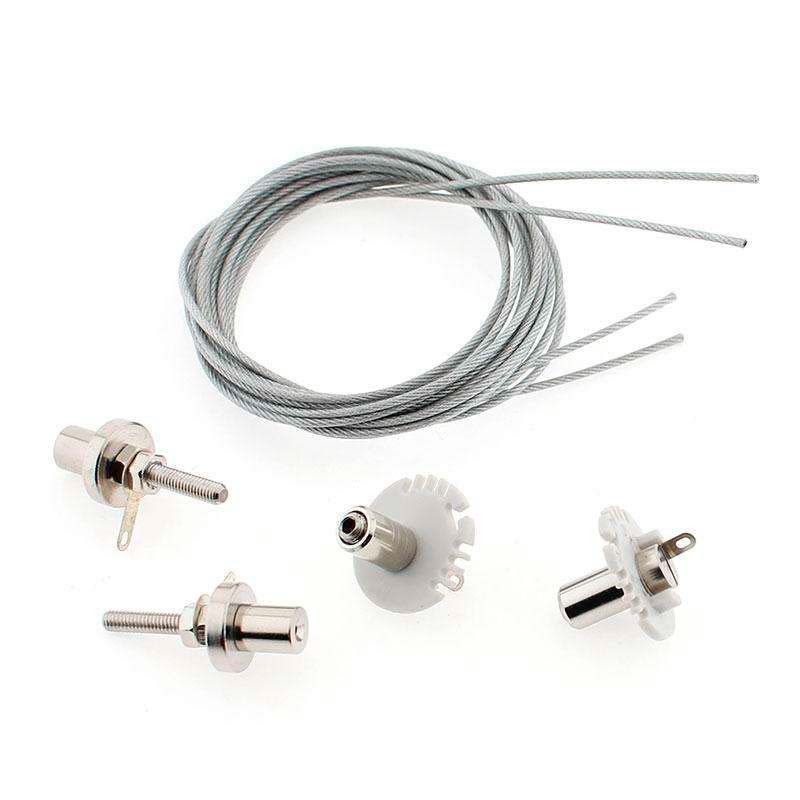 Kit para Colgar Perfiles, 2 cables de suspensión lateral KROB 1m