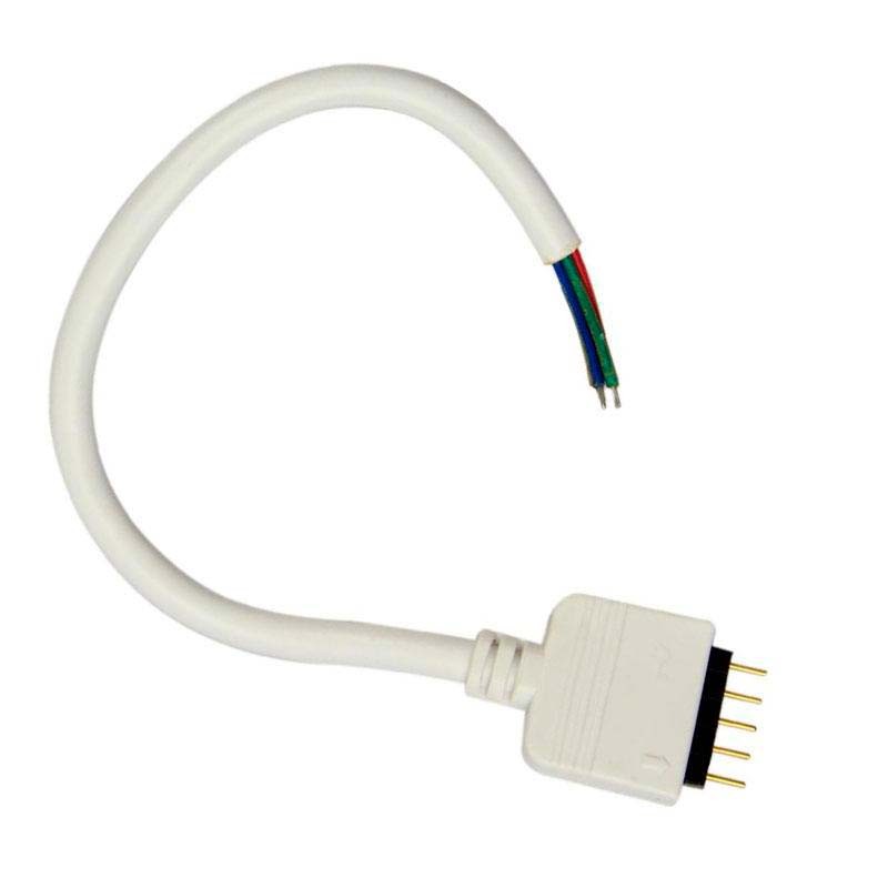 Cable de conexión para tiras LED RGBW (5 Pin) Macho, 15cm