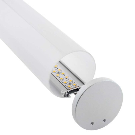 KIT - Perfil aluminio BAROUND para tiras LED, 2 metros