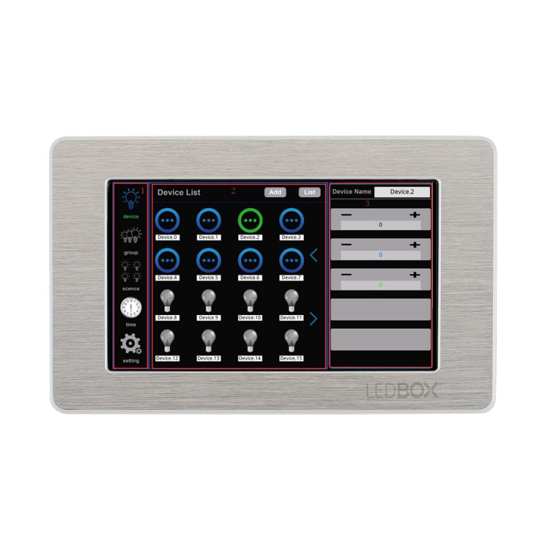 DMX Master Touch Screen Control
