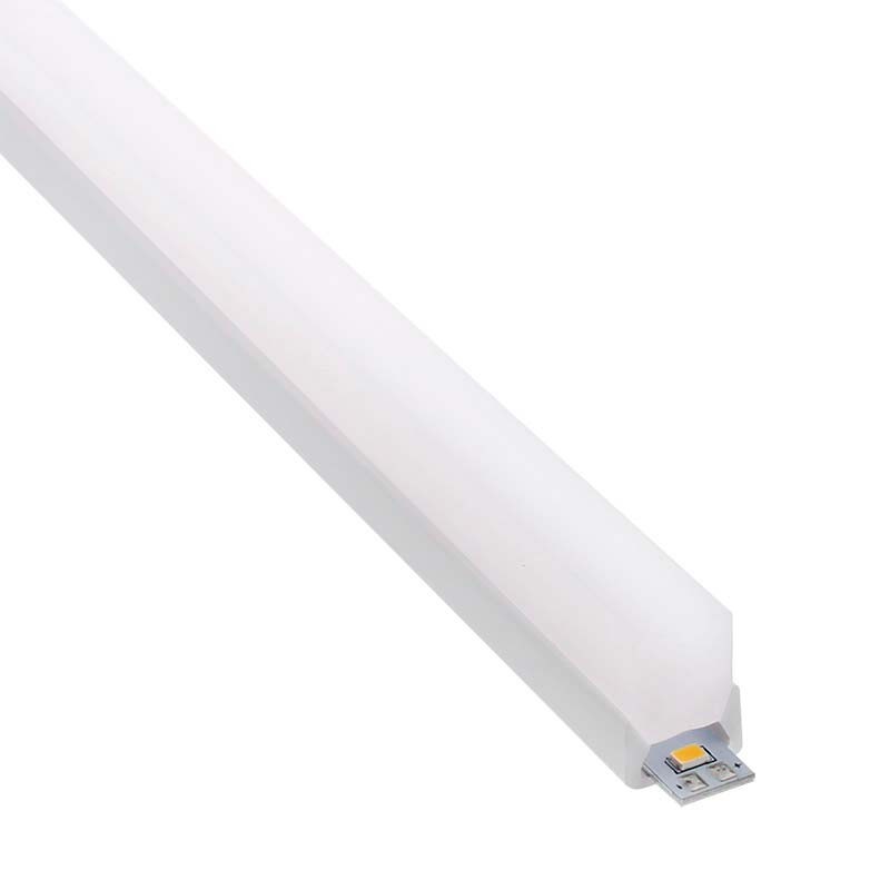 KIT - Perfil PC FOOT MINI para tiras LED, 2 metros