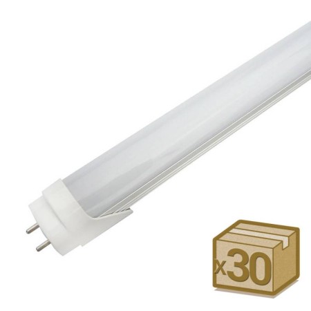 Pack 30 Tubos LED T8 SMD2835 Epistar - Aluminio - 20W - 120cm, Conexión dos Laterales