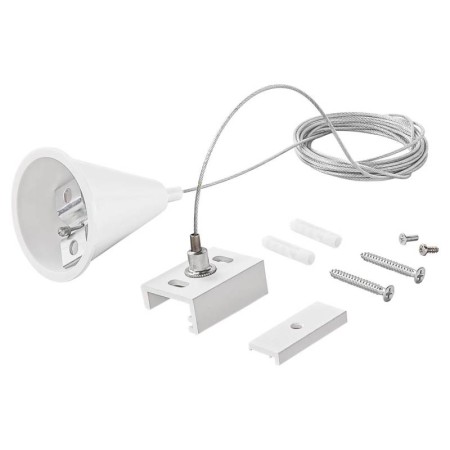 Colgante para carril trifásico, 2m, blanco