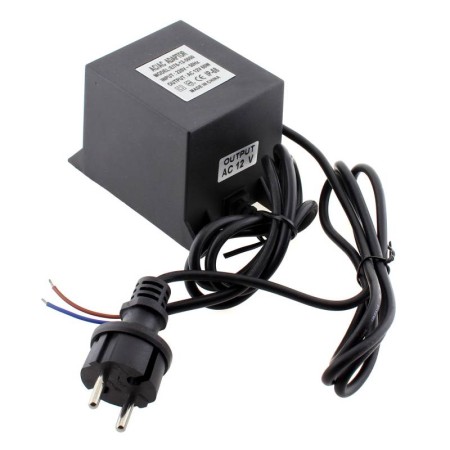 Adaptador de corriente de 220V AC a 12V AC, 60W, IP68