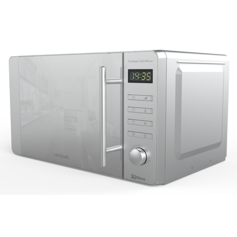 Cecotec 01532 microondas Plata Solo microondas Encimera 20 L 700 W