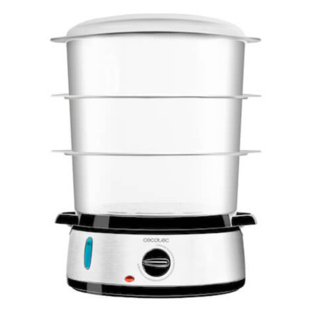 Cecotec Vapovita 3000 Inox vaporizador Independiente 800 W Negro, Acero inoxidable, Transparente