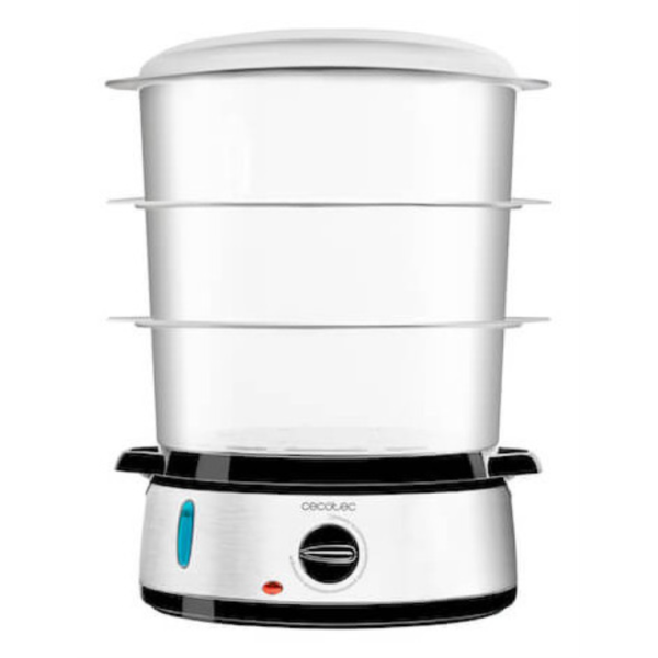 Cecotec Vapovita 3000 Inox vaporizador Independiente 800 W Negro, Acero inoxidable, Transparente
