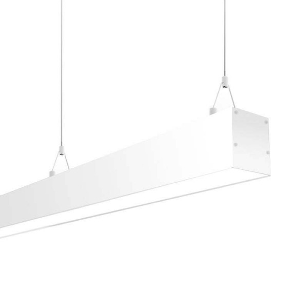 Lámpara colgante SERK, 70W, 200cm, TRIAC regulable, blanco