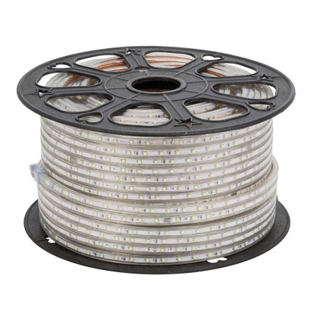 Tira LED 220V SMD2835, 120Led/m, 10W/m, carrete 50 metros con conectores rápidos, 50cm corte