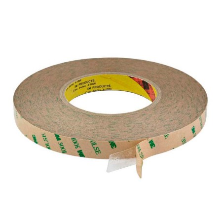 Adhesivo 3M 300LSE para tiras y perfiles LED, 15mm, rollo 50m