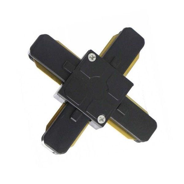 Unión X carril monofásico, negro