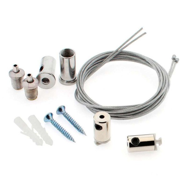 Kit para Colgar Perfiles, 2 cables de suspensión KROB 1m