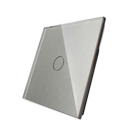 Frontal 1x cristal gris, 1 botón LIVOLO