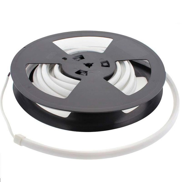 LED NEON Silicona DC24V, 12x12mm, 5 metros, 90º, 96W, IP67