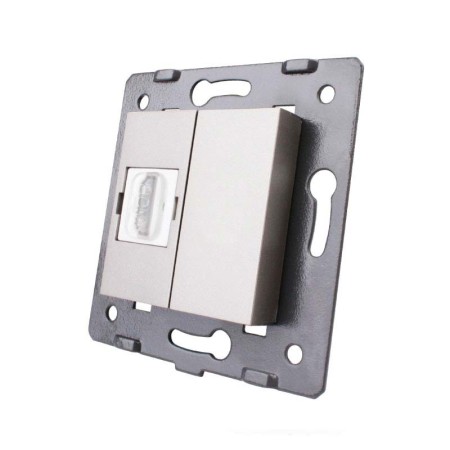 Mecanismo de empotrar HDMI, gris LIVOLO