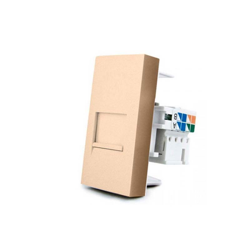 Conector Red RJ45 golden para mecanismo de empotrar LIVOLO