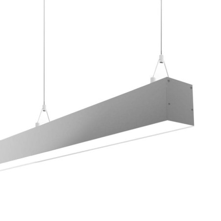 Lámpara colgante SERK, 70W, 200cm, TRIAC regulable, silver