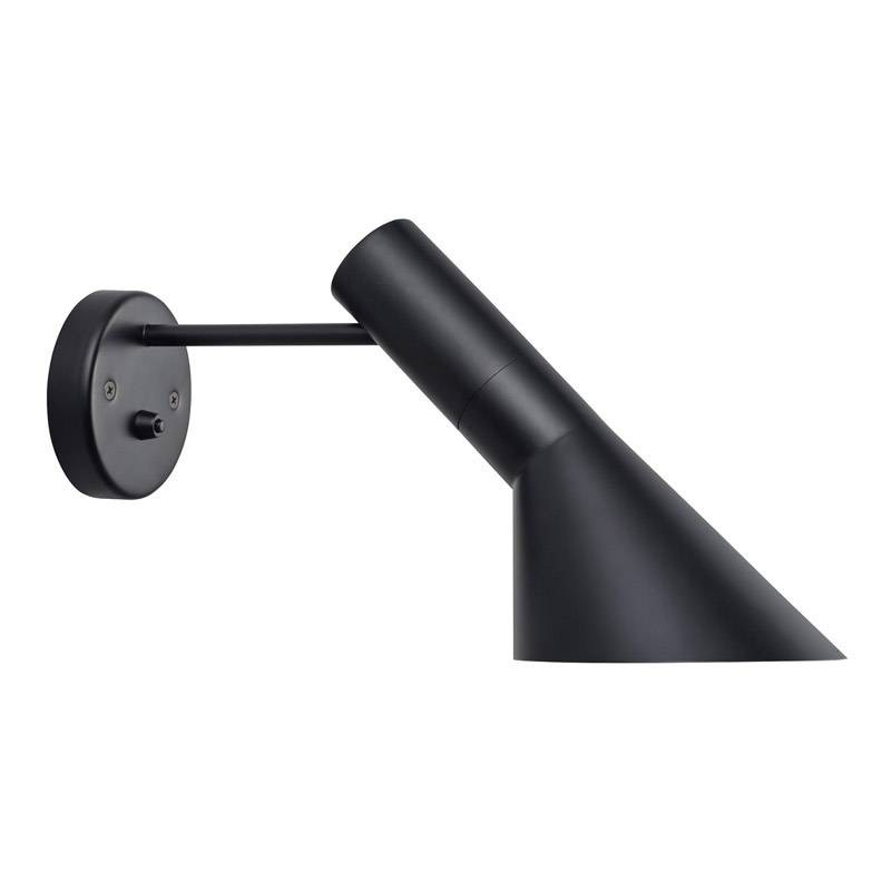 Lámpara Jacobsen de pared, réplica, Negro