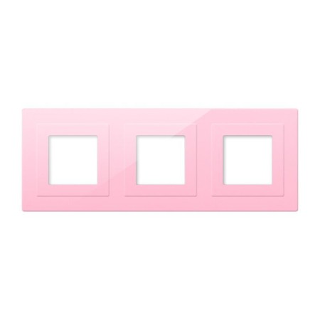 Frontal cristal rosa 3x huecos LIVOLO