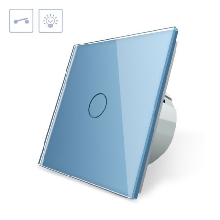 Interruptor táctil, frontal azul LIVOLO