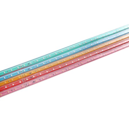 Tira LED 220V SMD2835, 120Led/m, 10W/m, PCB color, 1 metro con conectores rápidos