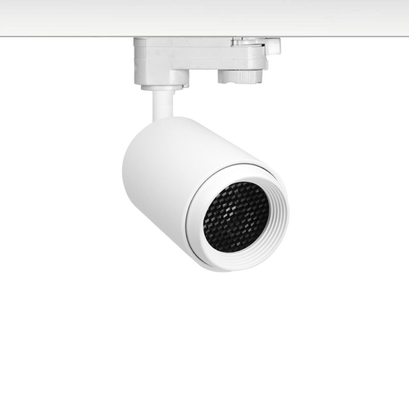 Foco carril Monofásico mini CRONOLUX RAIL LED blanco 12W, CRI a 90