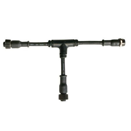 Cable conexión T, 2 Pinx1mm, 20cm, IP67, negro