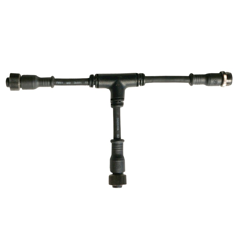 Cable conexión T, 2 Pinx1mm, 20cm, IP67, negro
