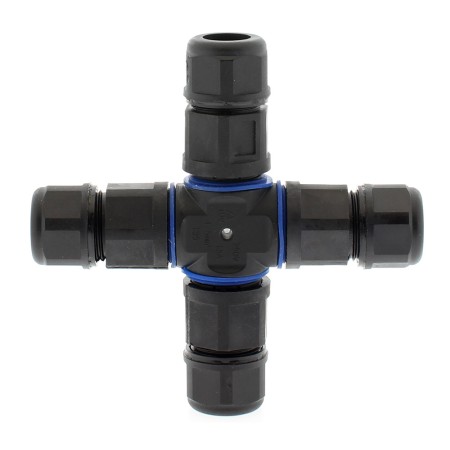 Conector X IP68, 110mm, Ø12-6mm, 3 cables 0.5-2.5mm2, 16A
