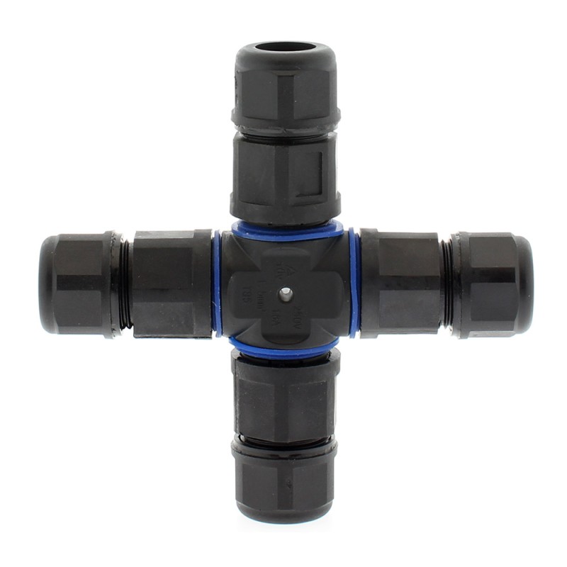 Conector X IP68, 110mm, Ø12-6mm, 3 cables 0.5-2.5mm2, 16A