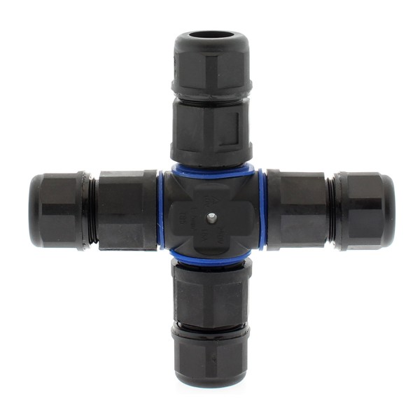 Conector X IP68, 110mm, Ø12-6mm, 3 cables 0.5-2.5mm2, 16A