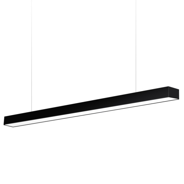 Lámpara colgante MOD SUSPEND, 30W, 150cm, superficie/suspendido, negro