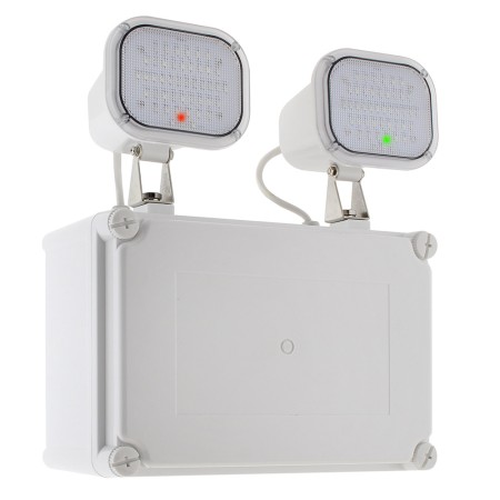 Luz de emergencia LED KROLUX AUTO-TEST, Estanca IP65, Industrial
