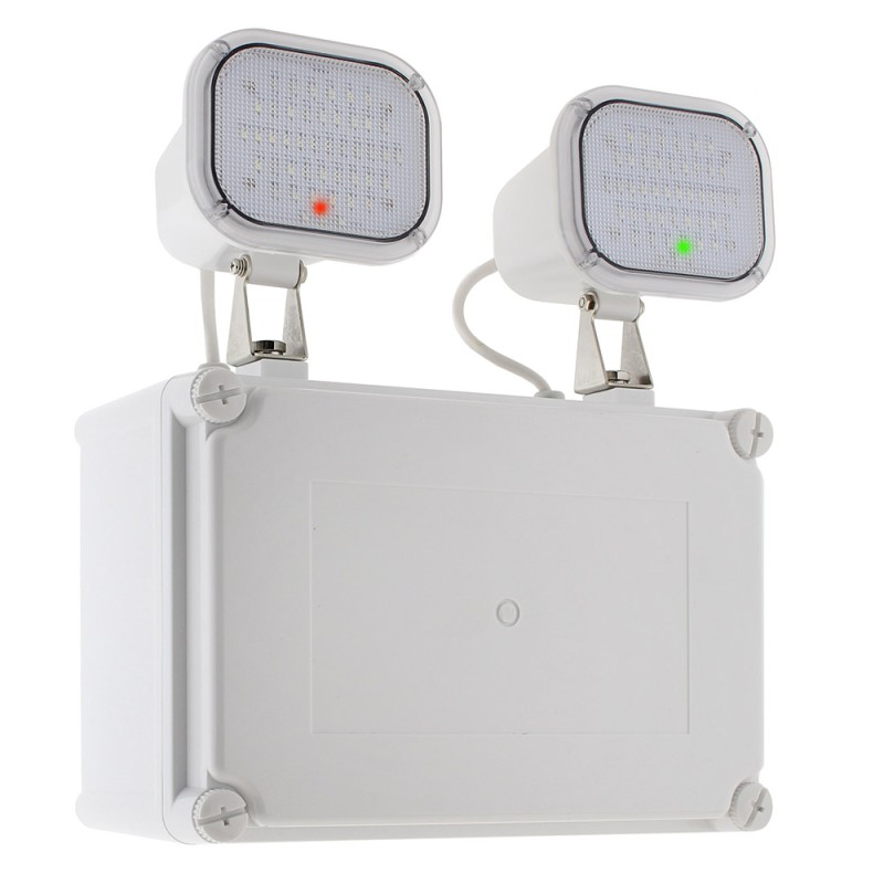 Luz de emergencia LED KROLUX AUTO-TEST, Estanca IP65, Industrial