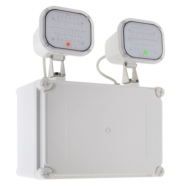 Luz de emergencia LED KROLUX AUTO-TEST, Estanca IP65, Industrial