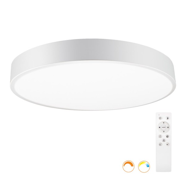 Kramfor BIG Plafón, 50W, Ø60cm, CCT, blanco