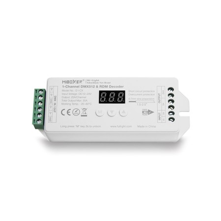 Decoder DMX512-RDM, Mono, 20A, 2.4Ghz RF