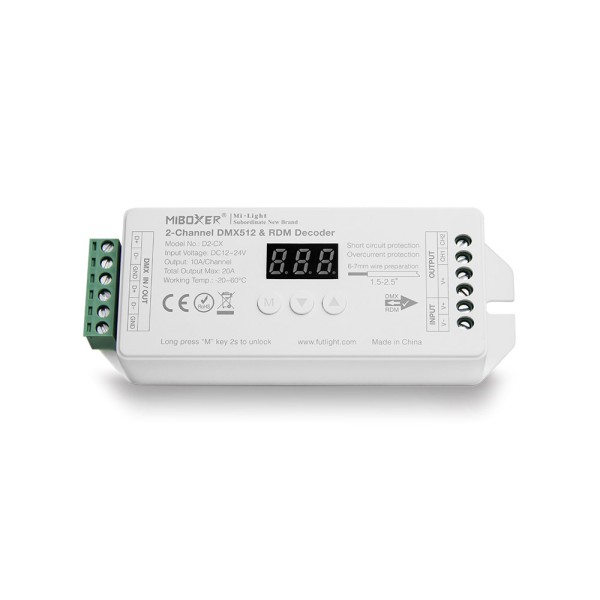Decoder DMX512-RDM, CCT, 20A, 2.4Ghz RF