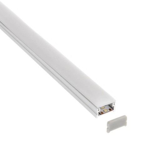 KIT - Perfil aluminio OSY-m para tiras LED, 1 metro