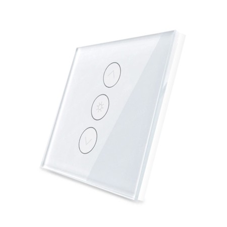 Frontal 1x cristal blanco 3 botones dimmer